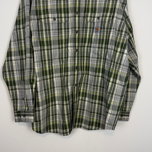 Carhartt Flame-Resistant Rugged Flex Loose Fit Long-Sleeve Plaid Shirt. Size 2X - Picture 4 of 13